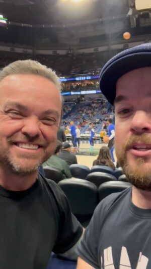 Brad Williams Instagram - NBA Expert Analysts, @bradwilliamscomic & @iamweeman reporting live from Pelicans vs Clippers for Meadowlark Media 🫡🏀