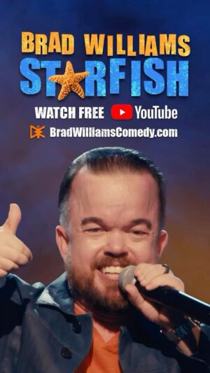 Brad Williams Instagram - Here’s another clip from my new comedy special Starfish! Watch the whole thing for free on YouTube!