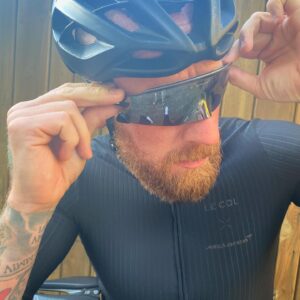 Bradley Wiggins Instagram - Lovely evening for my first spin in a while! Loving the new @lecoluk McLaren jersey and @oakley Kato and as always @sigmasports in full support!
#oakleykato