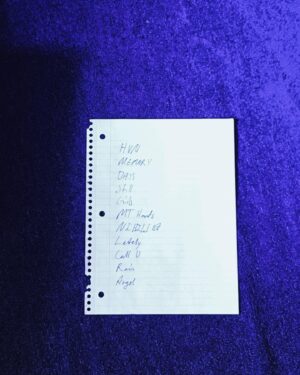 Brady Hepner Instagram - SETLIST
•
📸- @thejacobmoran