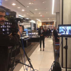 Brandhyze Stanley Instagram - Up and at 'em this morning getting another episode in for Macy's Monthly Magazine in my #suitandtie. #behindthescenes #croppedpants #tuxedo #zara #actress #bookbrandhyzestanley #host