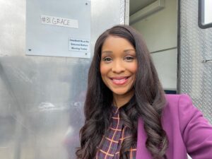 Brandhyze Stanley Instagram - My 9th episode on Blue Bloods airing tonight. Several years back I wanted to specifically work on my comedy, and hit up Richard Kline (aka Larry from Three’s Company), so it was a pleasure to see him walk into the makeup trailer on this day. And thanks to my stand-in @amandakc for holding it down.  For every connection made, day on set, credit on the resume….I am grateful 🙌🏽 #CBS #bluebloodscbs #actress #behindthescenes