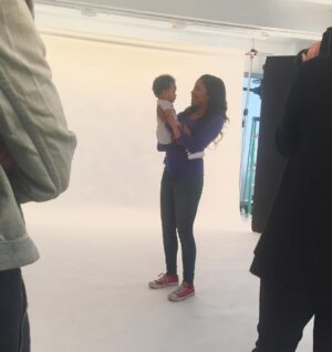 Brandhyze Stanley Instagram - Fun times shooting with this scrumptious cutie 😆📸 .
.
.
#onset #baby #mommy #makebelieve #photooftheday #strikeapose #bts #shooting #actress #actor #photos #models #modeling #thankful #style #smile #hairandmakeup #fun #faith #dream #work