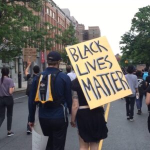Brandhyze Stanley Instagram - I felt like doing more than watching this on TV today. And as I marched along, I at some point I found myself behind this couple....walking hand in hand, with faces different than my own. I heard voices chanting all around me, and often looked up into apartment windows and saw New Yorkers of every hue beating on pots and drivers (though our demonstration was causing traffic to standstill indefinitely) honking their car horns — this time not out of frustration, but rather in rhythm. You know, I often think New Yorkers get a bad rap....they say we are impatient and rude. But not today....I’ve seen it happen with my own eyes waaay too many times....we can definitely come together when we need to. 💪🏽#peacefulprotest #brooklyn #blacklivesmatter