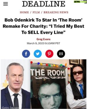 Brando Crawford Instagram - “The Room” is returning.

Note from the director @professorbrando:
A few days before our actual press release news of my feature film directorial debut leaked on Twitter and all I can say is a quote from the great Tommy Wiseau “Everybody betray me. I fed up with this world”
… just kidding I’m motivated by all the great press, I’m grateful that my first film can be completely for charity in the tradition of @acting4acause and excited to share this with the world.
Thank you especially to @gregsestero @therealbobodenkirk @flanaganfilm and to the entire volunteer based cast and crew.