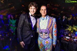 Brando Crawford Instagram - @amfar gala !!! ⚡️⚡️⚡️

@jeremyscott said something beautiful about growing up as an outsider but believing in a future that was bigger than him. I live by that same vision.

With that said, I am very excited to partner with @amfar with @acting4acause ….”on what?” you may ask… tune in next week to find out more.

Thank you to @doublejbell for representing the org so well and making this partnership happen.

Also, as I embark on directing my first film soon, Taika was so gracious and showed so much love to me. If you see this, thank you, my friend!

Photo cred @wwd and @rogerkisby
Styled by @jaredengstudios @dolcegabbana