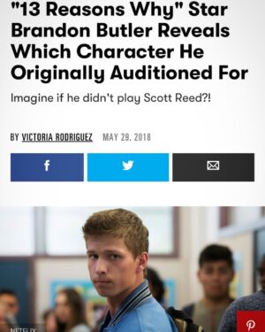 Brandon Butler Instagram - Had a great time talking with @seventeen all about @13reasonswhy season 2. Check out the full article in bio!