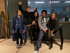 Brandon Butler Instagram - @trinkets S2 is out on @netflix now! 
As much as I caused trouble and annoyed all these talented people on screen, I feel nothin but love for them off screen.
