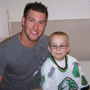 Brandon Prust Instagram - Happy 20th birthday to 1 of the toughest boys I know! I met @liamhepburn_ almost 15 years ago as he was in the hospital battling and receiving treatment for his condition T-cell acute lymphoblastic leukaemia. He battled for years and always with a smile on his face and positive attitude. He was a big inspiration for @mooretown31 and I when we started @prusty4kids.. Liam has inspired us for years with his strength and has grown into the 20 year old we see today! Happy 20th year buddy! 👏 👍🏻🙏