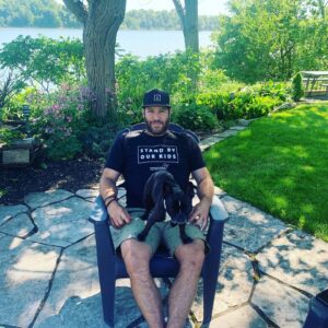 Brandon Prust Instagram - I am proud to #StandByChildrens and support all of the kids at Children’s Hospital in London who, despite COVID-19, are fighting other just as serious illnesses. 
Join me and stand by our kids. Get your t-shirt or donate at childhealth.ca/standbyme