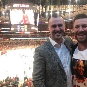 Brandon Prust Instagram - @dave_bolland and me laughing at how much we dominated this building when we played. Except that time I lost 6 1. Oh and 5 1 another time. And I had a bunch of turnovers some games. Other than that we both dominated here 😂