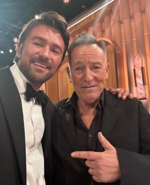 Brandon Sklenar Instagram - Golden Globes 24’ 

Thank you
  Bruce Springsteen 
💅@shawnesssss 
🥋@madeleinekennedy @ralphlauren