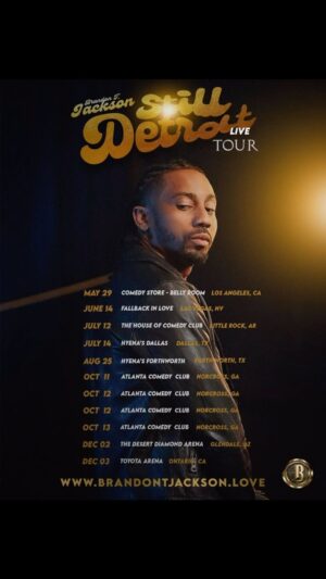 Brandon T. Jackson Instagram - Catch me on tour !! The still detroit comedy tour !! For more information go to www.brandontjackson.love