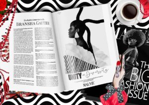 Bransha Gautier Instagram - Had a lovely interview for a French Fashion Magazine regarding my art project “Unity in Diversity” ♥️🌹🥂
#frenchfashion #frenchmagazines #france #branshagautier #fashion #fashionmagazine #artaroundtheworld #unityindiversity #noir #fashionphotography #higlights #interview #artpress #fashionnewsmagazine