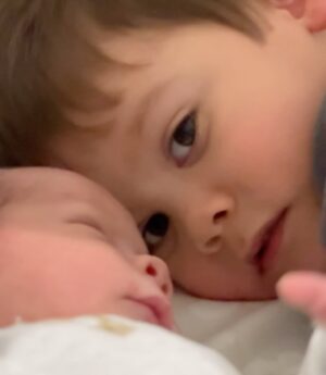 Brant Daugherty Instagram - We were gonna post for the holidays but ended up having the merriest Christmas of all. Welcome to the world, Aero Lore Daugherty.