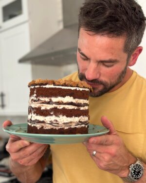 Brant Daugherty Instagram - Sometimes I work out and do macho stuff and sometimes I get bored and bake cakes because life needs variety my friends