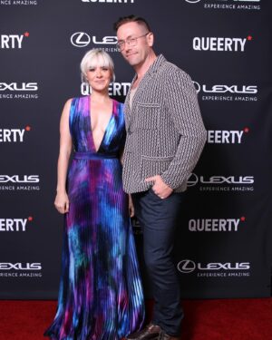 Brea Grant Instagram - 2024 @queerty awards were bigger and better than ever! I saw Paula Abdul in real life! 
Shout out to @shepaintsfaces for making me glamorous. Second shout out to tape.