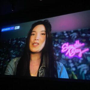 Brea Grant Instagram - @eddied4me and I did a little cast/crew screening at @vidiots for our short last week. 
Filmmakers! The microcinema at @vidiots is PERFECT for this. If you want to make sure your cast/crew/friends get to see what they made, would highly recommend booking this room!