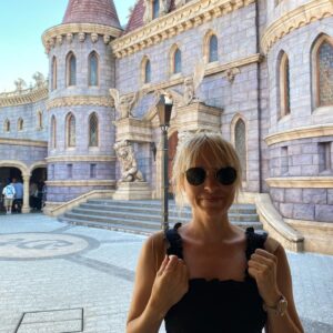Brea Grant Instagram - Perfected the art of standing in front of a thing I was impressed with in Japan. 
Chigasaki, Kamakura, and Disney