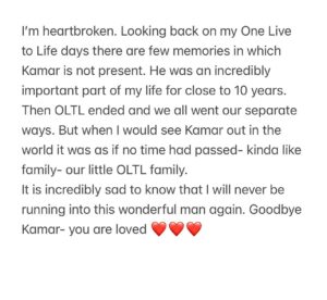 Bree Williamson Instagram - 💔