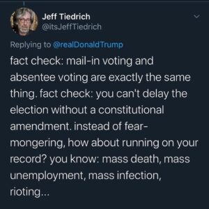 Bree Williamson Instagram - Repost from @agirlhasnopresident
•
Most can safety vote now. He willfully knows nothing about voting.