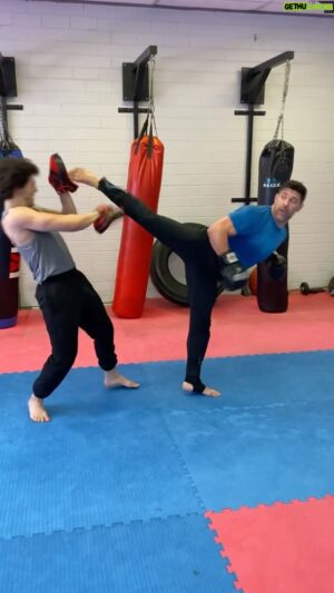 Bren Foster Instagram - Monday morning pad work!! #kickboxing #combattaekwondo #muaythai #taekwondo #karate #kungfu #brazilianjiujitsu #kicks #punches #brenfoster #consistency #focus #dedication