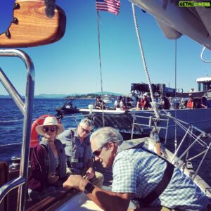 Brendan Penny Instagram - Probably the most relaxing day of filming ever for me. Just sailing around and hanging with buddies! @andrewfrancis604 @emilie.ullerup #chesapeakeshores @hallmarkchannel #sailinglessons