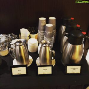 Brendan Penny Instagram - When its 5:20am in a time zone that is 2hrs earlier than yours, and its day 1 of filming....this is a nice sight in the lobby. #herewego @hallmarkchannel @theerincahill #ilovecoffee