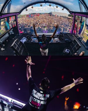 Brennan Heart Instagram - Three days of DEFQON.1 MADNESS!! 💙💜❤️ Thank YOU all for your energy, and to @wildstylez for inviting me on stage! 🙏

Now, let’s finish that #SAVEEUPHORIC album 😝⚡️