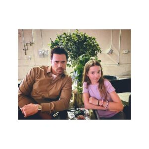 Brett Dalton Instagram - Future actor, director, producer, camera op, CEO, and head of studio right here. Also, my daughter was on set. Jokes. Best set visit ever! Thank you to my #FOUND family for giving so much care and generosity. Dang it I love you guys! @nbc @peacock
