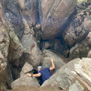 Brett Davern Instagram - find a hole in the ground and go in it! #BrettsOutThere