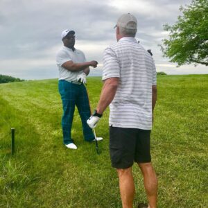 Brett Favre Instagram - In Madison, preparing for the Trek100 tomorrow with a round of golf, ran into @bojackson. Good day.