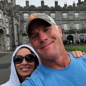 Brett Favre Instagram - Selfie with Deanna at a Castle.....Touring historical Kilkenny.
