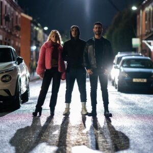 Brett Goldstein Instagram - Ted Lasso Ep 11 is on @appletv now, and is written by Special Boy @joekellyjk47 and it's a smasher. No spoilers but judging by these pictures, Keeley, Jamie and Roy go on a wildly out of character murder revenge mission, Ted and Pep have a cuddle, and Jamie tells Roy to pull his finger again. Do not miss this one! #tedlasso #appletv #wearenearlyattheend