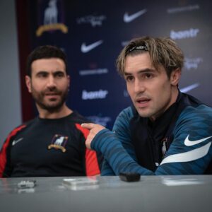 Brett Goldstein Instagram - Ted Lasso Ep 11 is on @appletv now, and is written by Special Boy @joekellyjk47 and it's a smasher. No spoilers but judging by these pictures, Keeley, Jamie and Roy go on a wildly out of character murder revenge mission, Ted and Pep have a cuddle, and Jamie tells Roy to pull his finger again. Do not miss this one! #tedlasso #appletv #wearenearlyattheend