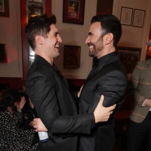 Brett Goldstein Instagram - What a fxxxing night! It does not get any less surreal to be at the Emmys. Saw friends, met heroes, got to present with my girl @junotemple and got to celebrate my boy @phildunster. Turns out not winning is also fun! THANK YOU @televisionacad. 

Photos by AP/Invision for the Television Academy, © Television Academy 

Styling by @rosefordestudio 
Grooming and vibes @kerrieurban 
Plus one by @momowelch