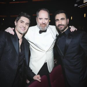 Brett Goldstein Instagram - What a fxxxing night! It does not get any less surreal to be at the Emmys. Saw friends, met heroes, got to present with my girl @junotemple and got to celebrate my boy @phildunster. Turns out not winning is also fun! THANK YOU @televisionacad. 

Photos by AP/Invision for the Television Academy, © Television Academy 

Styling by @rosefordestudio 
Grooming and vibes @kerrieurban 
Plus one by @momowelch