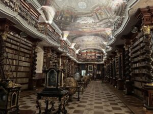 Brian Cox Instagram - We were just given a tour of the Klementinum Library in Prague. I can’t think of a more stunning example of the romance of knowledge. Also saw some of Tycho Brahe’s astronomical books with his scribbles and corrections in the margin. The birth of modern science :-)