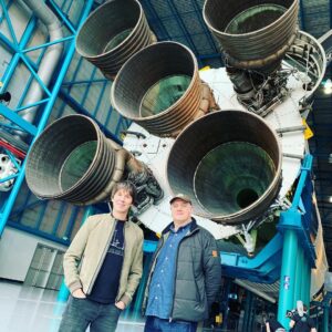 Brian Cox Instagram - Saturn V filming this morning