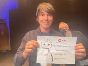 Brian Cox Instagram - Reddit AMA in www.reddit.com/r/space this Thursday March 3 at 5 PM GMT / 12 PM ET / 9 AM PT to answer more #HorizonsTourAMA questions.