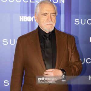 Brian Cox Instagram - Succession premiere in Stockholm, Sweden.

Styled by @modur_style 

Suit by @samirbachkamiofficial 
Shirt & tie by @calvinklein 
Shoes by @paisleyandgray 
Watch by @cartier