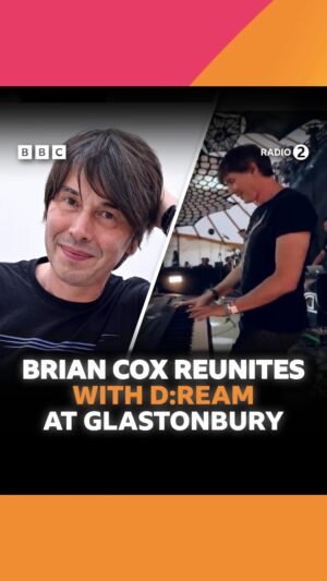 Brian Cox Instagram - Professor Brian Cox was rolling back the years with this surprise Glasto cameo! 💛

#Glastonbury