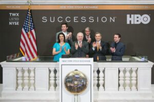 Brian Cox Instagram - I had the honour on behalf of our new HBO series ‘Succession’ of ringing the stock exchange bell. Strangely exciting!