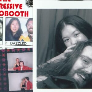 Brian David Gilbert Instagram - @thekarenhan makes sure we go into every photo booth we run across. it’s her birthday, and i’ve spent five birthdays with her, and we’ve taken lots and lots of these in that time. our fridge is covered in them. but it always feels special to take a photo booth photo. karen is really good at making my life feel special all the time, and we are really good at changing up our facial expressions in photo booths.