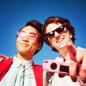 Brian David Gilbert Instagram - made a new song with louie, and we got to recreate some of our fave citypop album covers as a treat

📸: @thekarenhan 

references:
pic 2: Timely!! by Anri
pic 3: Telescope by Shigeru Suzuki
pic 4: Ride on Time by Tatsuro Yamashita