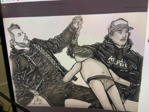 Brian Hanby Instagram - Whoever drew this, I want to frame it. Someone please help me find the artist.