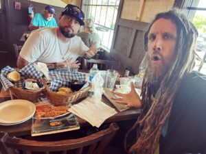 Brian 'Head' Welch Instagram - @stringstretcher @crackerbarrel 🍞 🥚