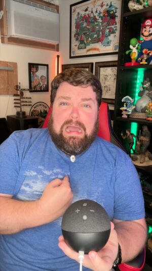 Brian Hull Instagram - Doing SpongeBob Impressions to Alexa #spongebob #patrick #memes #spongebobmemes #alexaimpressions