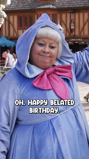 Brian Hull Instagram - Fairy Godmother knew it was my birthday!! #disney #disneyland #disneyworld #impressions