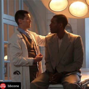 Brian J. Smith Instagram - Had such a great time working on @worldonfiretv with the incredible @parkersawyers (on the right). Some sweet surprises in this story line. 🥰
